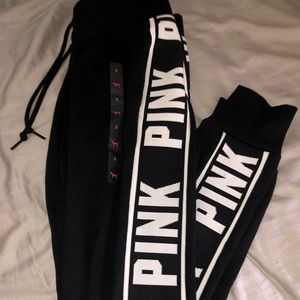 Pink sweatsuit bottoms